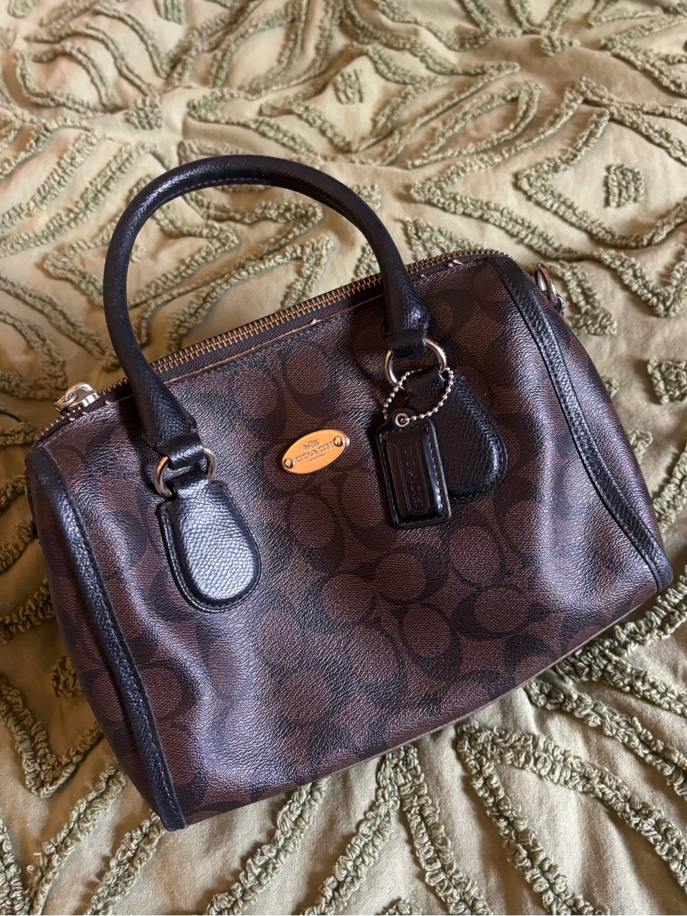 Coach Brown Leather Bennett Satchel Hand Bag
